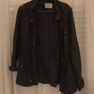 Green/gray fall Utility coat